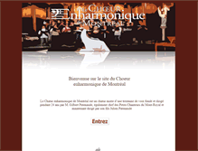 Tablet Screenshot of choeurenharmonique.ca